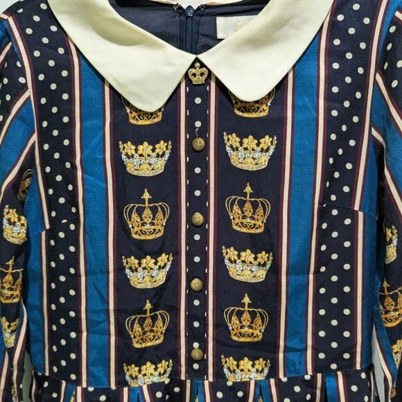 Leur Getter Navy Crown Stripe Dress - Picture 6 of 8